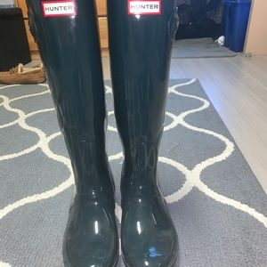 Tall Glossy Hunter Boots